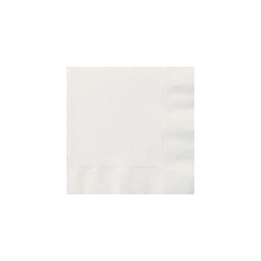 Szalvéta 33x33cm egyszínű 20db fehér p3102