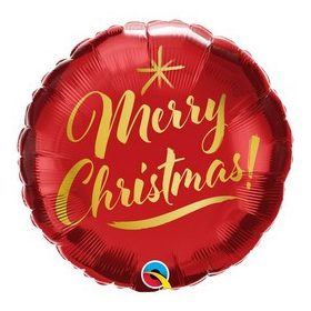 Karácsonyi fólia lufi 18" 45cm Merry Christmas