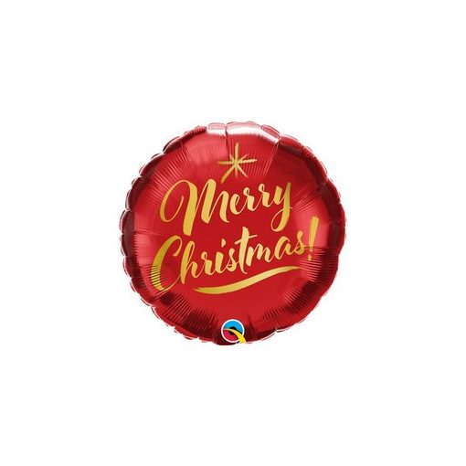 Karácsonyi fólia lufi 18" 45cm Merry Christmas, 89850