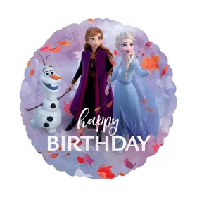   Lufi 17" 43cm Happy Birthday Jégvarázs - Disney Frozen