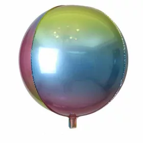   Gömb lufi 16" 40cm Orbz, Ombre, szivárvány pastel, kód:7