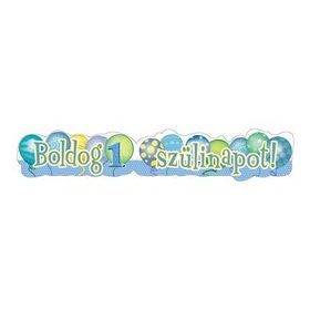Boldog 1. születésnapot! banner, kék, 148x27cm, mb24794