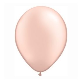   Qualatex 11" (28cm-es) Latex léggömb, pearl színek gyöngyház barack lufi, pearl peach