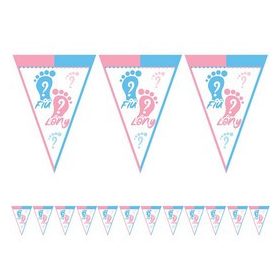 Zászlófüzér babaváróra, fiú vagy lány 6db, m29409