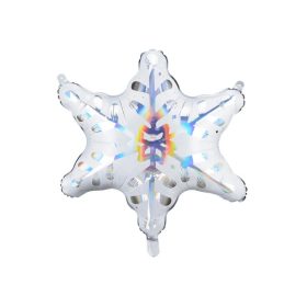 Óriás fólia lufi 27"  68 cm hópehely, Snowflake, n3830101, héliummal töltve