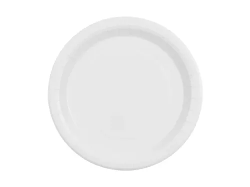 Papírtányér 23cm 6db Fehér