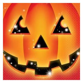 Tökös Parti Szalvéta Halloween - 33 Cm X 33 cm, 20db