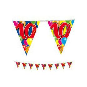 Zászlófüzér 10-es számmal, 10m, 04540