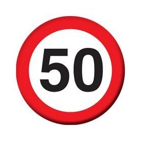   Kitűző számos, Sebességkorlátozó számmal, 50-es, 30441