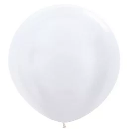 36" 91cm léggömb Fehér