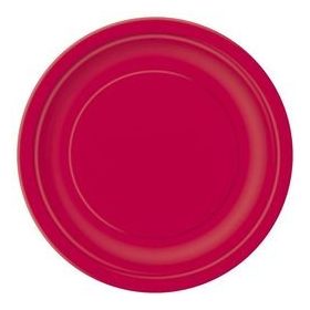Papírtányér 23cm 8db piros p3125