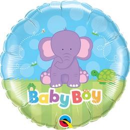 Fólia lufi babaszületésre 18" 45cm - Baby Boy, 13916, héliummal töltve