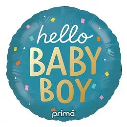 Lufi babaszületésre 18" 45cm - Hello Baby Boy
