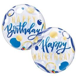 Szülinapi Bubbles lufi 22" 56cm   Happy Birthday