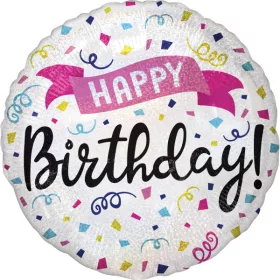 Szülinapi lufi 18" 45cm Happy Birthday