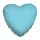 Egyszínű szív fólia lufi 18" 45cm Solid blue szív, 
