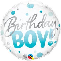 Szülinapi fólia lufi 18" 45cm Birthday Boy