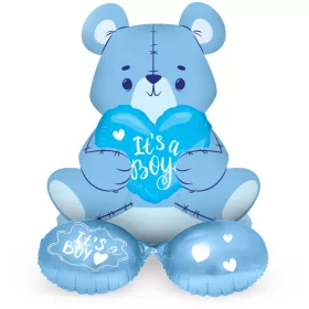   Fólia lufi, talpas, csak levegővel tölthető, It's a Boy, Kisfiú