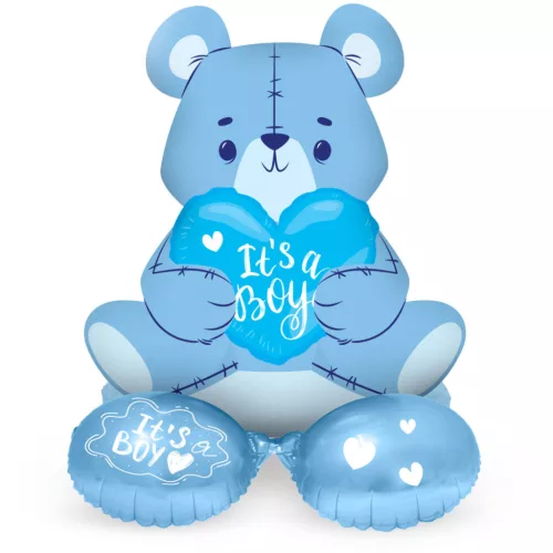 Fólia lufi, talpas, csak levegővel tölthető, It's a Boy, Kisfiú