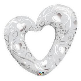 Óriás lufi 42" 107cm Szív, 16304