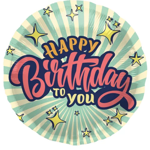 Szülinapi lufi 18" 45cm Happy Birthday