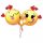 Fólia lufi Emoji pár, 3415801, héliummal töltve
