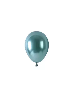 BALONEVI Latex lufi, 5", 13cm, 100db/cs, Chrome Green, Króm Zöld