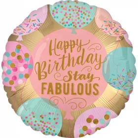 Szülinapi lufi 18" 45cm Happy Birthday