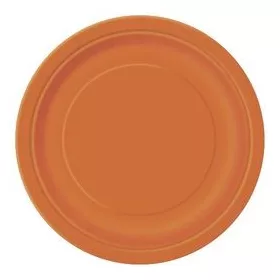Papírtányér 23cm 8db narancs