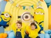 Betűfüzér Happy Birthday felirat, Minion, Gru, Minyon