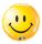 Mosolygó fólia lufi 18" 45cm, smiley face, sárga, 29632, 