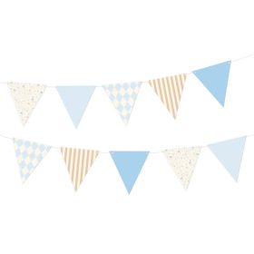   Zászlófüzér Dekoráció Babaszületésre, Baby Boy, 190x17cm-es