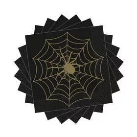 Szalvéta, Halloween, pókháló 33cmX33 cm, 16db