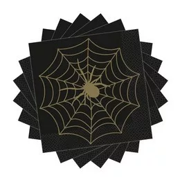 Szalvéta, Halloween, pókháló 33cmX33 cm, 16db