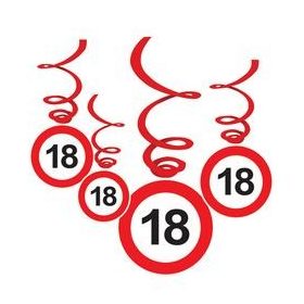   Sebességkorlátozó függő dekoráció 6db-os 18-as számmal, 32957