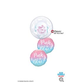   Héliumos luficsokor babaváróra, különleges lufiban lufival - INGYENES KISZÁLLÍTÁSSAL