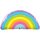 Óriás fólia lufi 36", 91cm-es szivárvány, rainbow, 78556, héliummal töltve