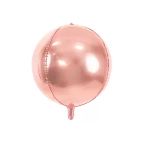 Egyszínű gömb lufi 16" 40cm Rosegold (orbz)