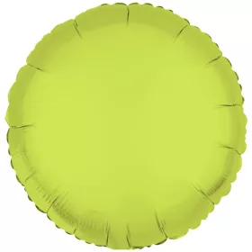 Egyszínű kerek lufi 18" 45cm Neon Sárga