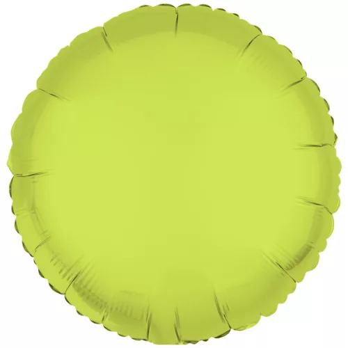 Egyszínű kerek lufi 18" 45cm Neon Sárga