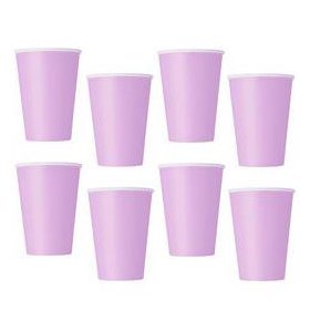 Papírpohár 2,4dl 8db mályva, 63797