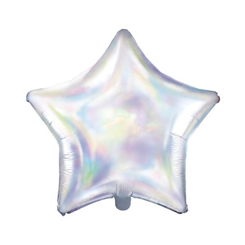Egyszínű csillag fólia lufi 19" 48cm gyöngyház csillag 