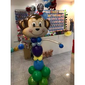 Lufiszobor - lufkompozíció  majom
