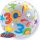 Számos Bubbles lufi 22" 56cm 30-as számmal