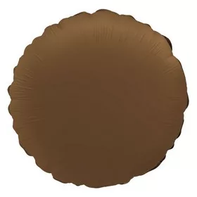 Egyszínű kerek lufi 18" 45cm Matt barna