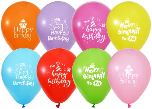 BALONEVI lufi, 12" 30cm, 50db/cs, Happy Birthday
