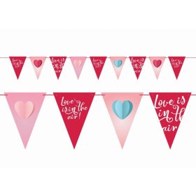 Zászlófüzér dekoráció 5m, Love is in the Air