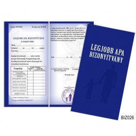 Bizonyítvány, Legjobb Apa