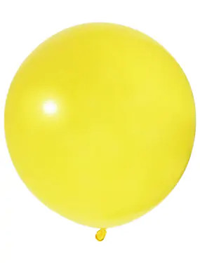 BALONEVI Latex lufi 24" 60cm, 3db/cs, Pastel Yellow, Citromsárga
