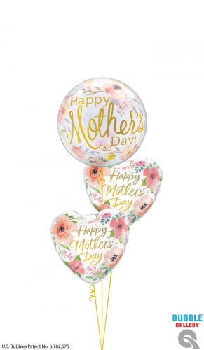 Héliumos luficsokor Anyák napjára, Happy Mothers day - INGYENES KISZÁLLÍTÁSSAL